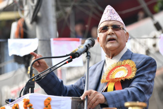 केपी ओलीले ‘युवासँग म’ शीर्षकमा अन्तक्रिया गर्दै