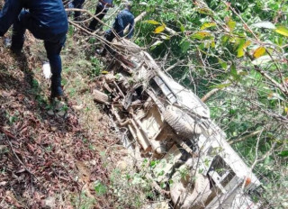 स्याङ्जाको वालिङमा जीप दुर्घटनामा परी ७ जनाको मृत्यु