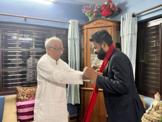 बालेनले ओलीसँग भेटेको तस्विर सार्वजनिक